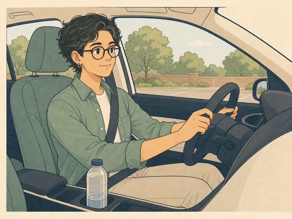 Clear head behind the wheel