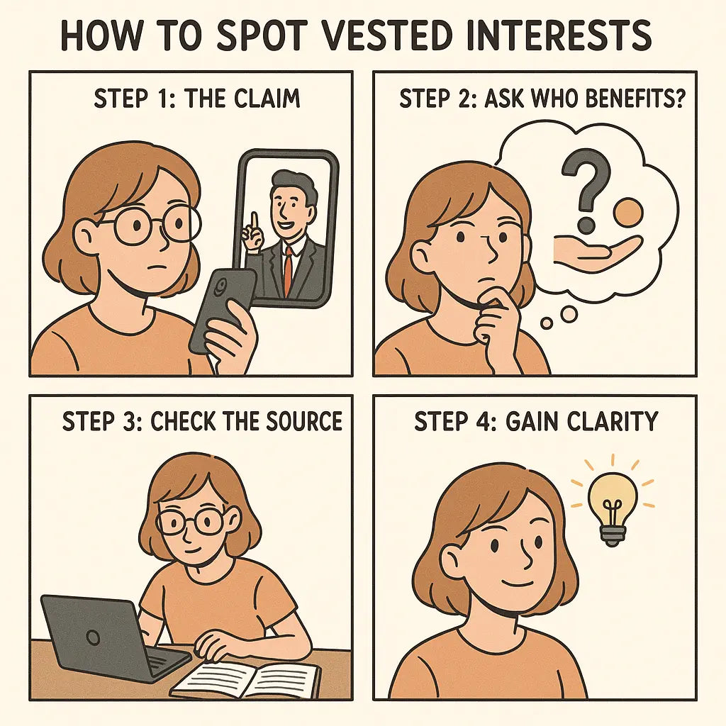 Spot Vested Interests: Simple Critical Thinking Guide – Brainzyme