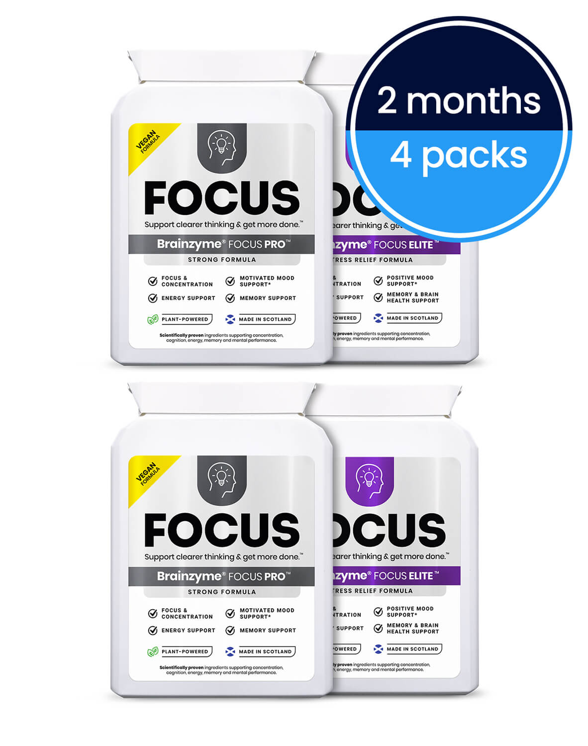 Brainzyme® FOCUS PRO™ + ELITE™