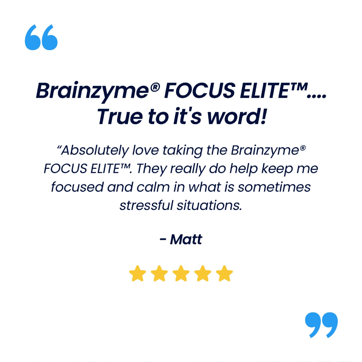 Brainzyme® FOCUS ELITE™.