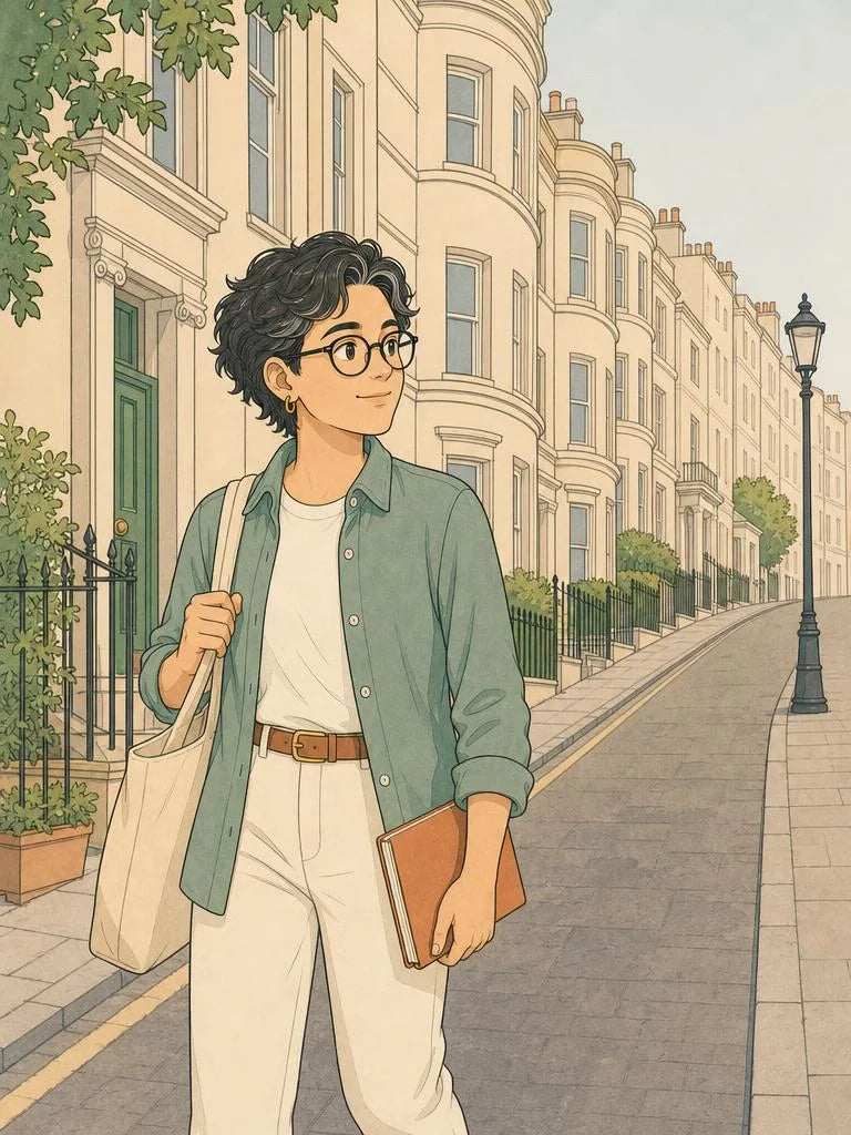 Student walking to a library during exam season in Bristol