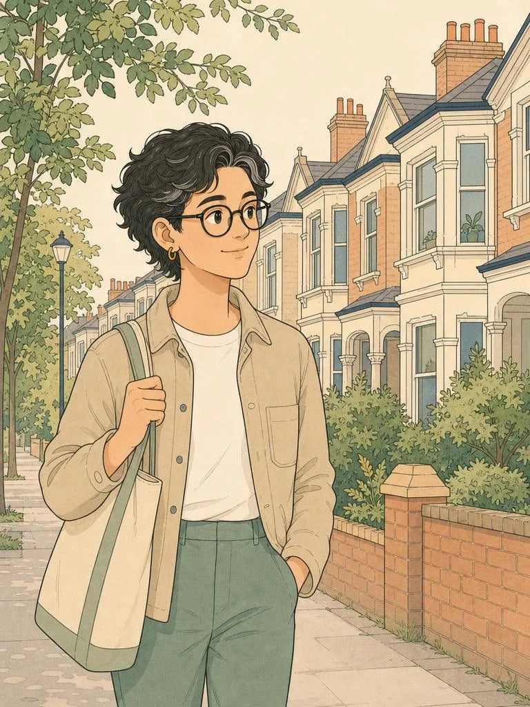 Student walking to a library during exam season in Leeds