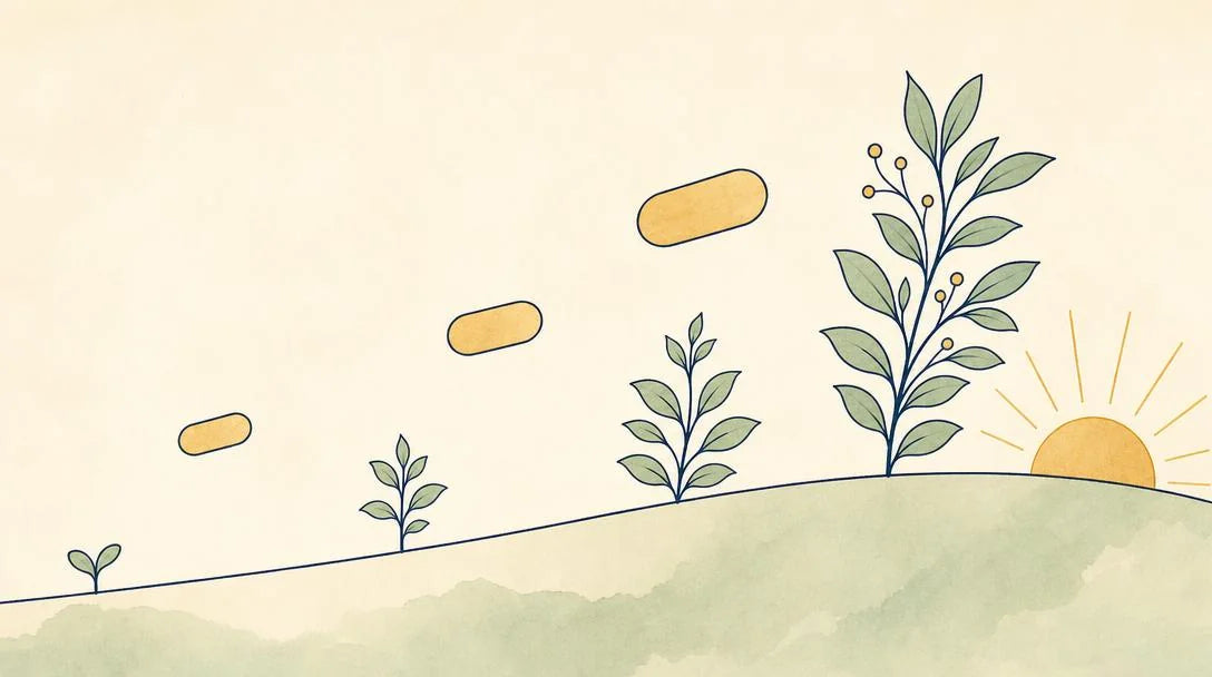 How nutritional GABA precursor support builds over time
