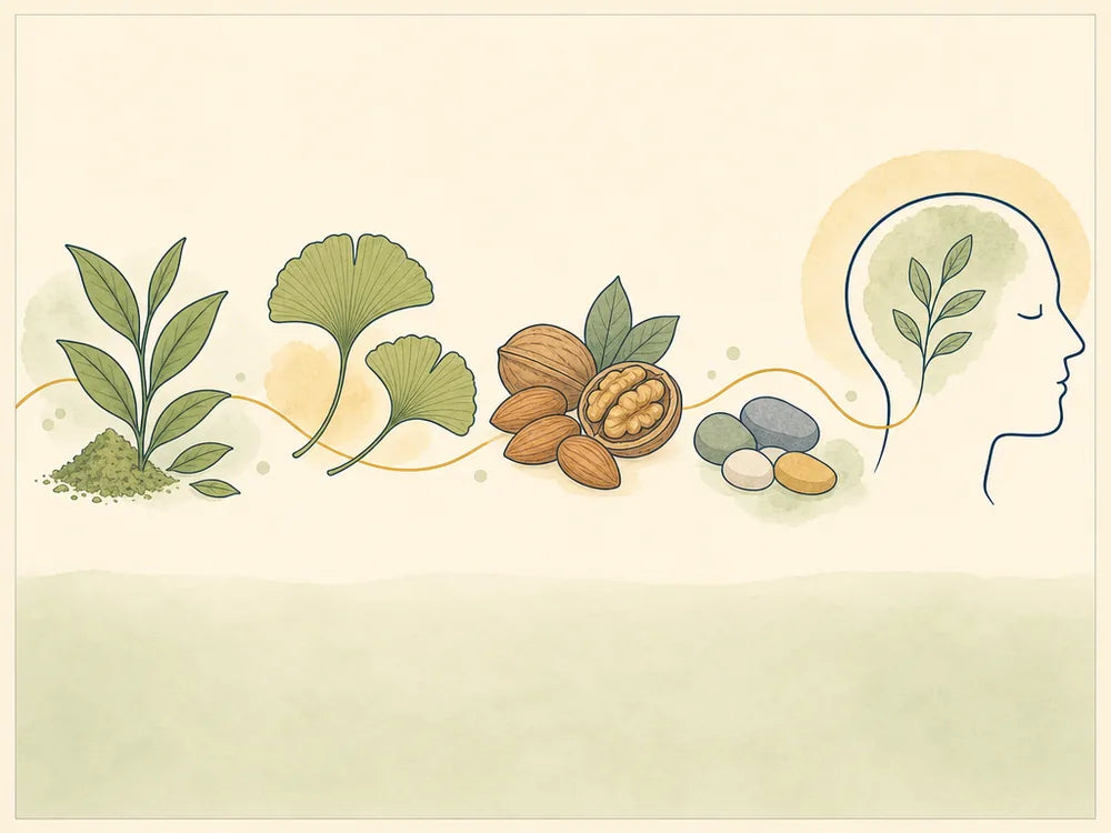 Not one ingredient — the full chain of focus-supporting botanicals