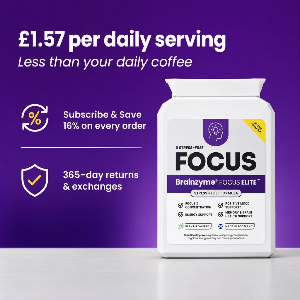£1.57 per daily serving — less than your daily coffee; Subscribe & Save 16%; 365-day returns