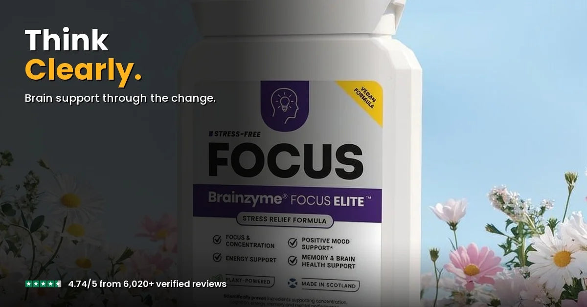 FOCUS ELITE — calm focus and positive mood support for women during hormonal shifts