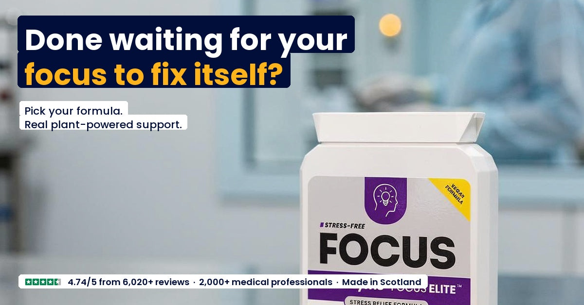 Done waiting for your focus to fix itself? Pick your formula. Real plant-powered support.